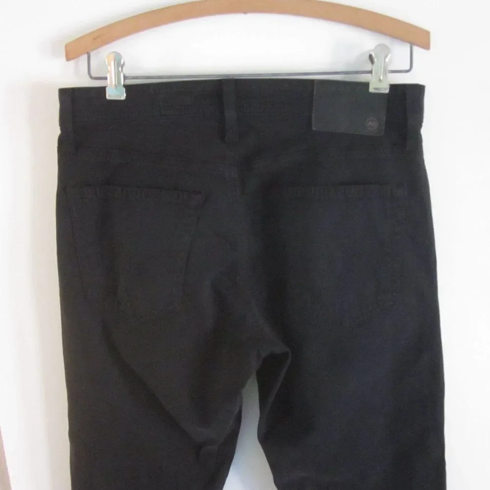 Mens Size 30 AG Adriano Goldschmied The Ives Modern Athletic Black Ankle Jeans